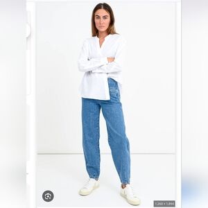 Closed Organic Jeans Pedal Jeanie in a mid-blue wash Womens Size 29